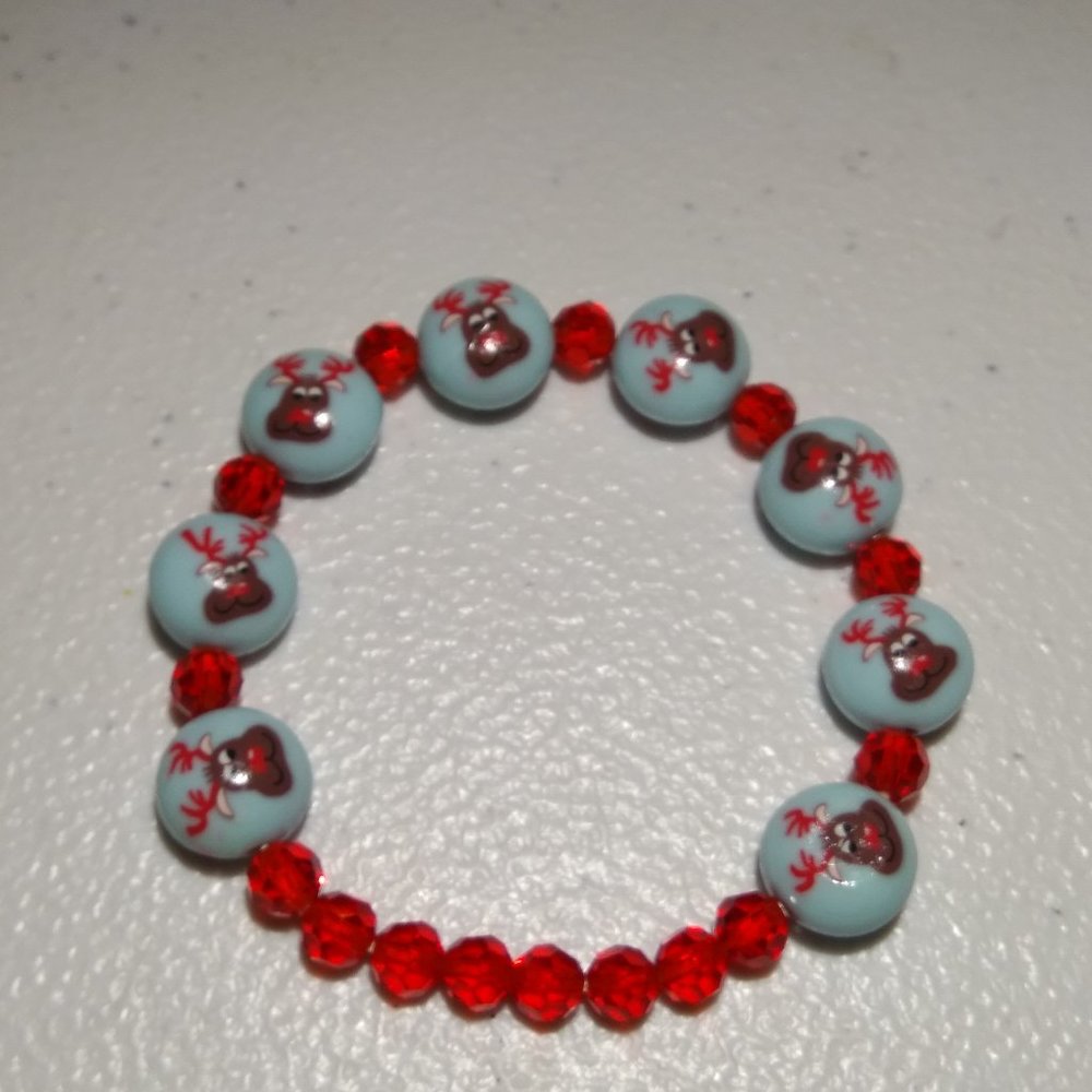 Christmas Rudolph rendear bracelet - Picture 5 of 6